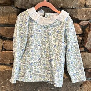 Trotters London girls sweatshirt with ruffle